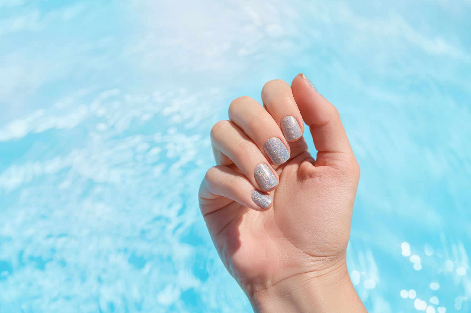 how to do holographic nails holo powder