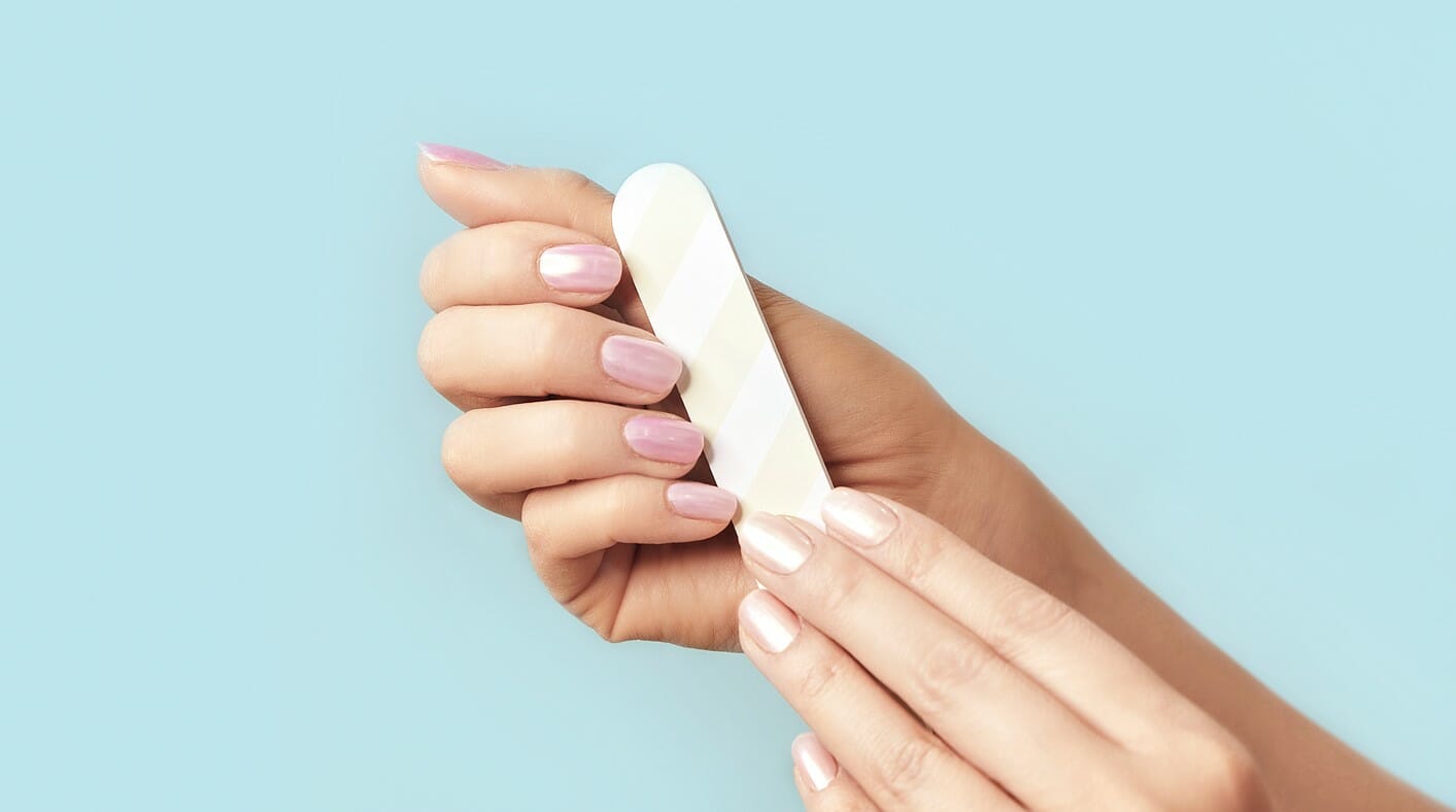 How to Shorten Acrylic Nails at Home nail file natural nail
