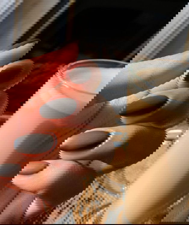 short matte black coffin nails