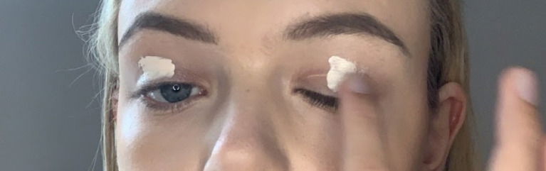 Glitter eye makeup look