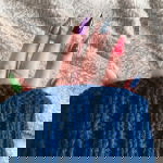 Journalist Annie Walton Doyle shows her multicoloured nails