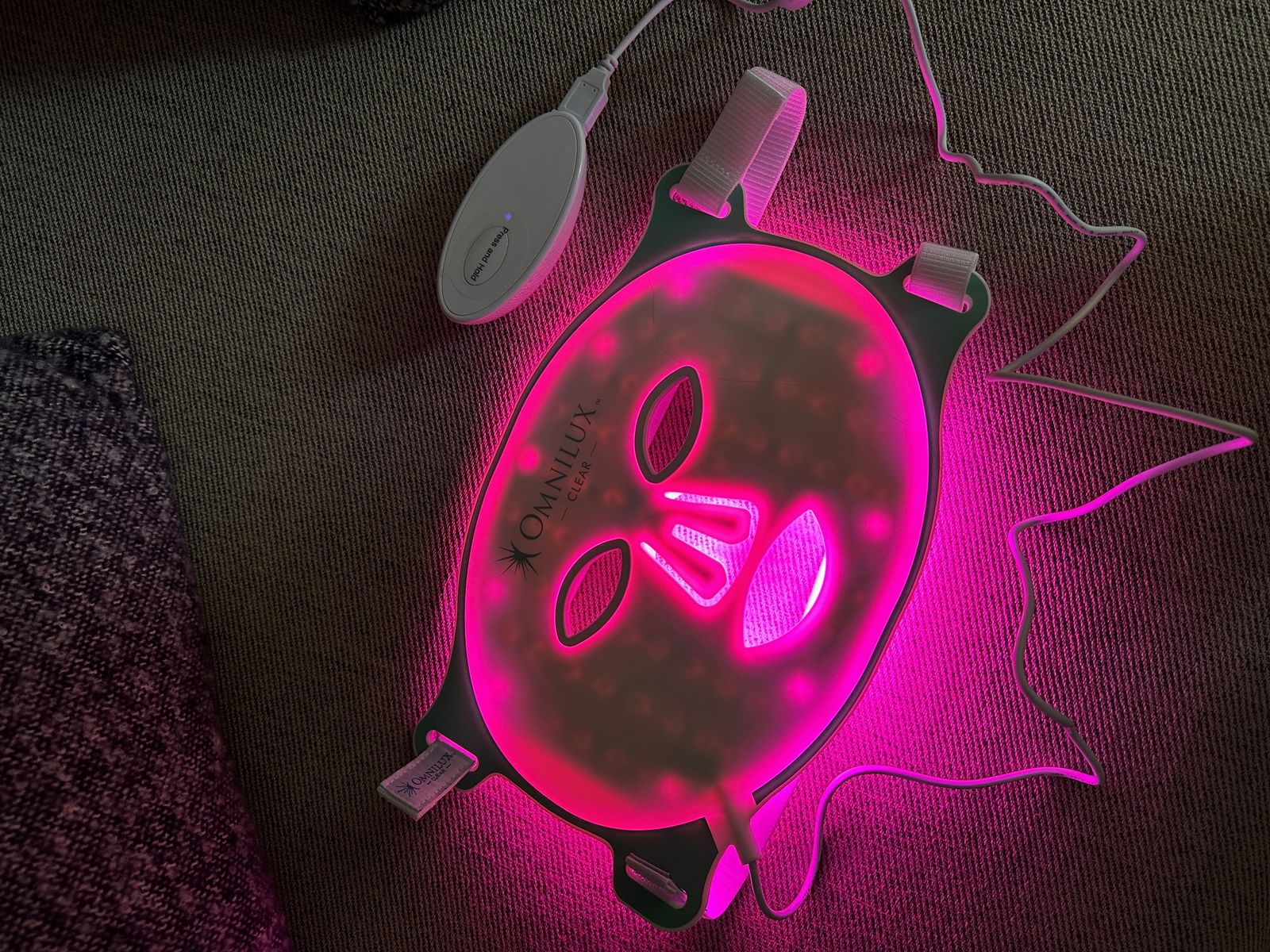 Journalist Grace Day's LED face mask