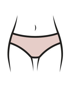 Illustration of bikini wax