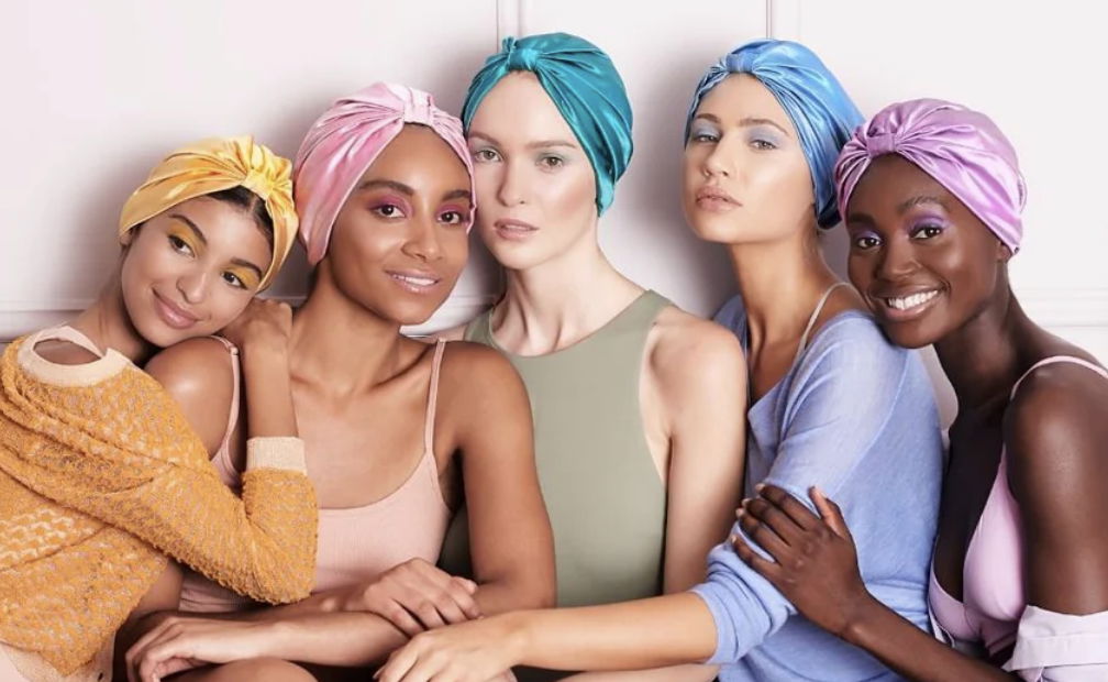 Silk hair wrap in Curly Girl Bundle