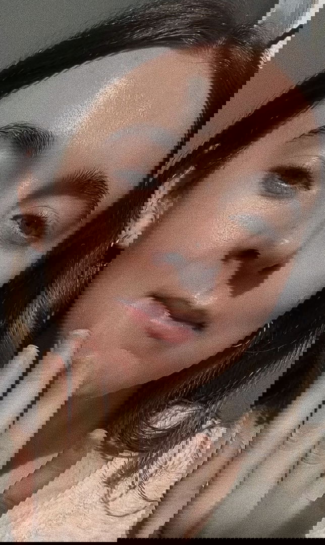 Journalist Grace Day after using an LED mask