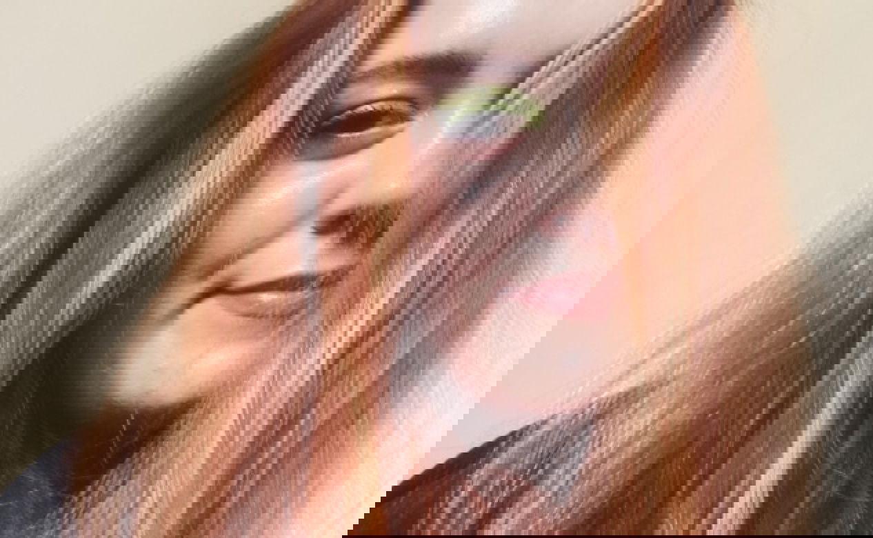 Journalist Annie Walton Doyle after dyeing her hair red