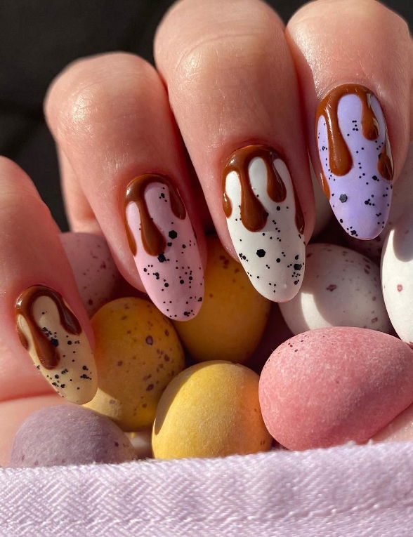 spring acrylic nails