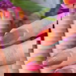 pink ombre orange purple