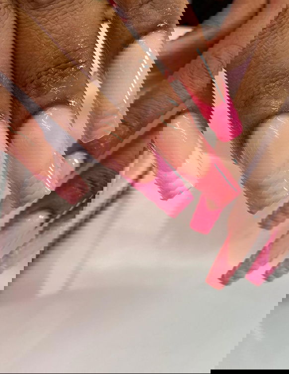 shades of pink ombre nails