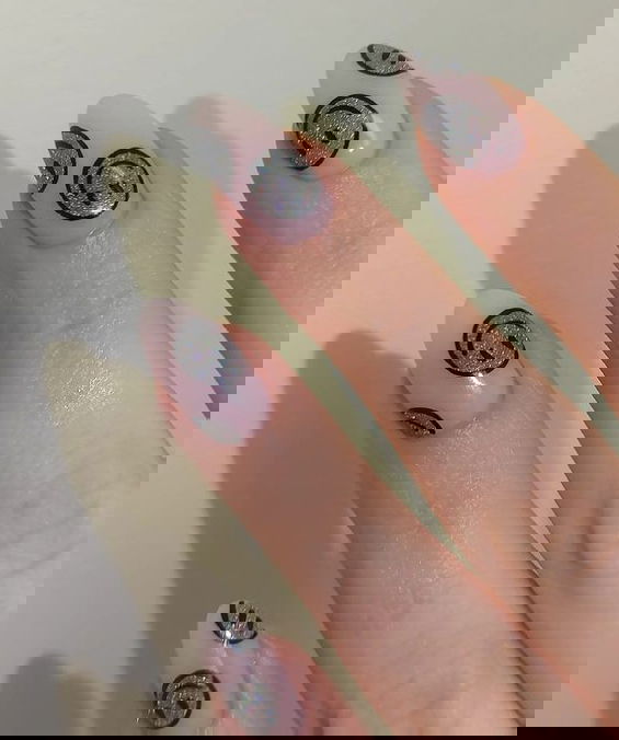 smiley face acrylic nails