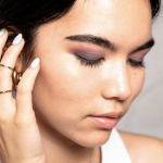 Girl with smokey eye makeup