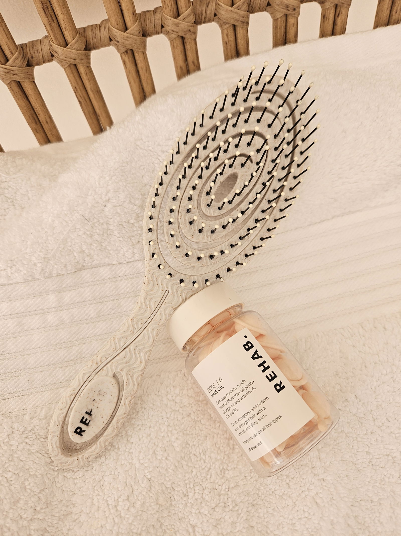 REHAB. Your Hair's brush and hair oil